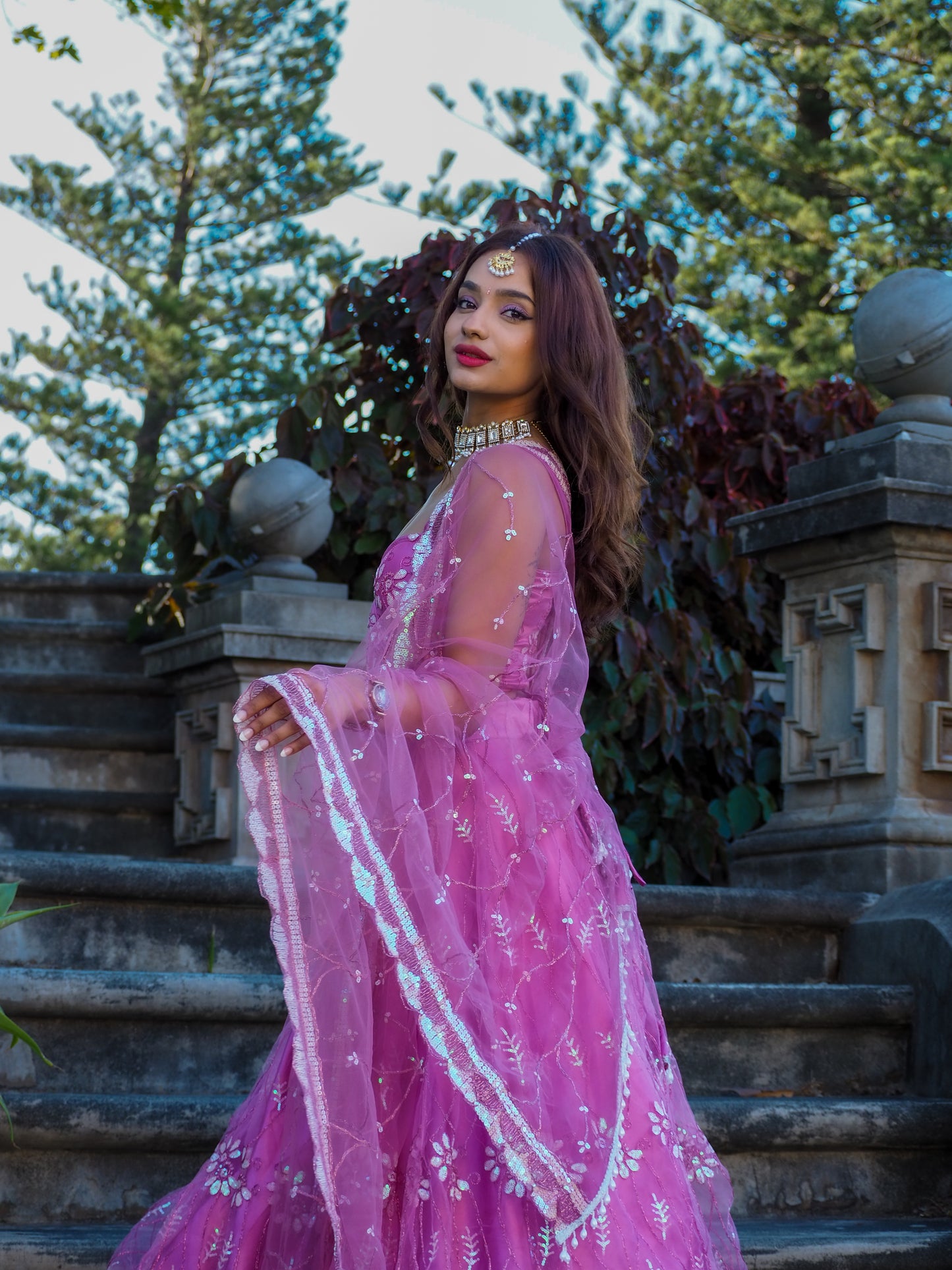 Rose Pink Lehenga Set