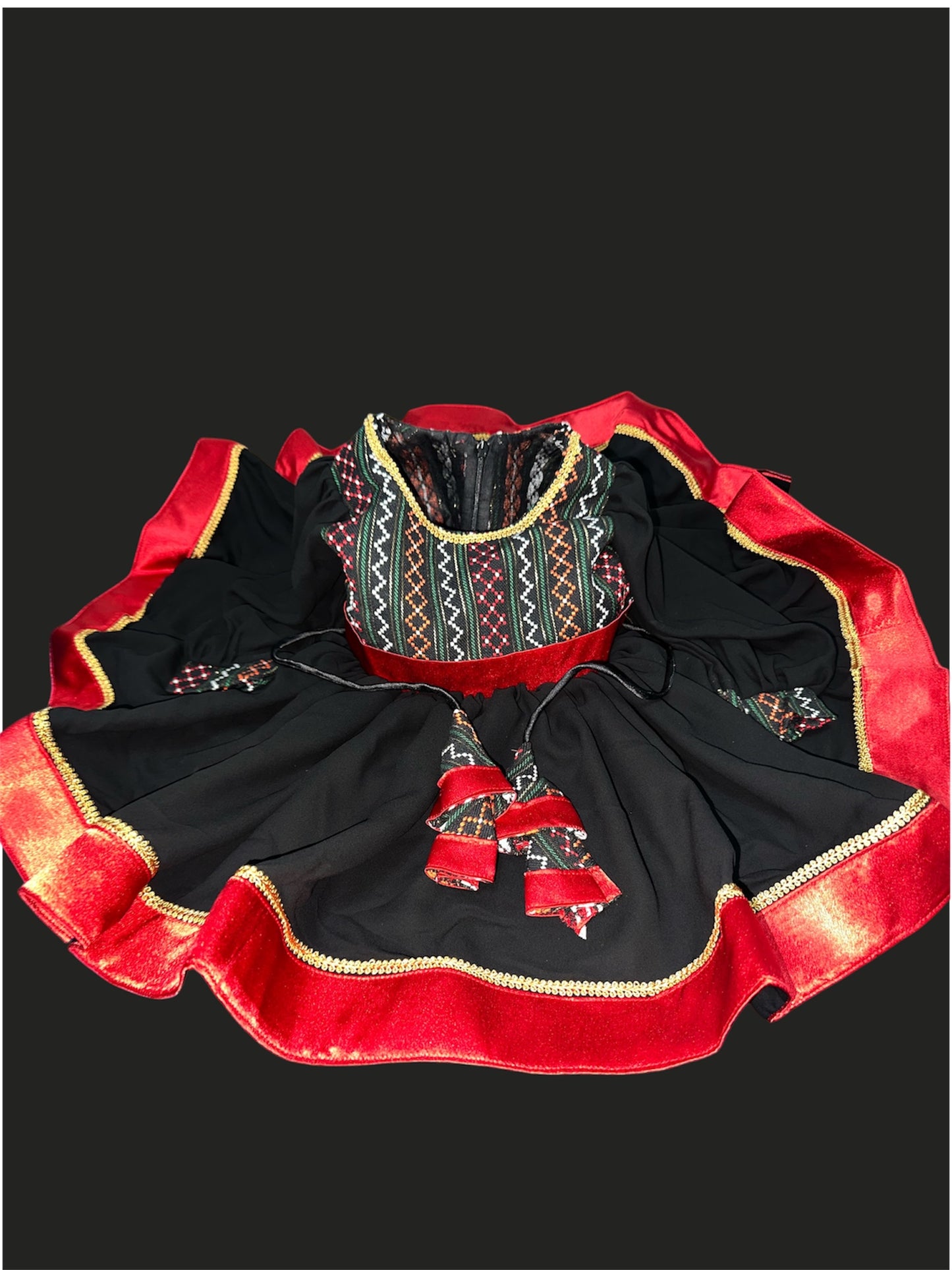 Cute Newari Baby Girl Flared Dress