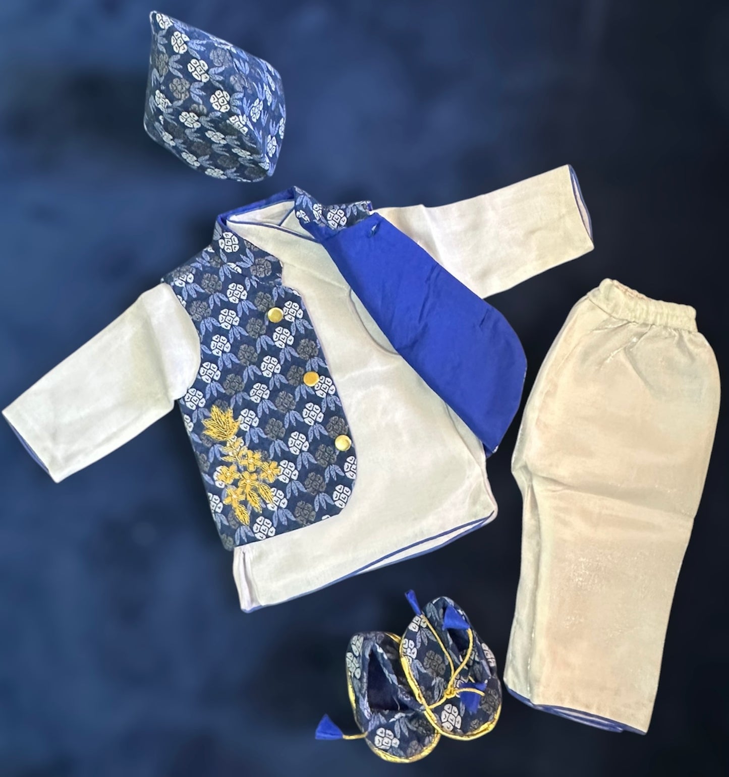 Laligura print Nepali dress