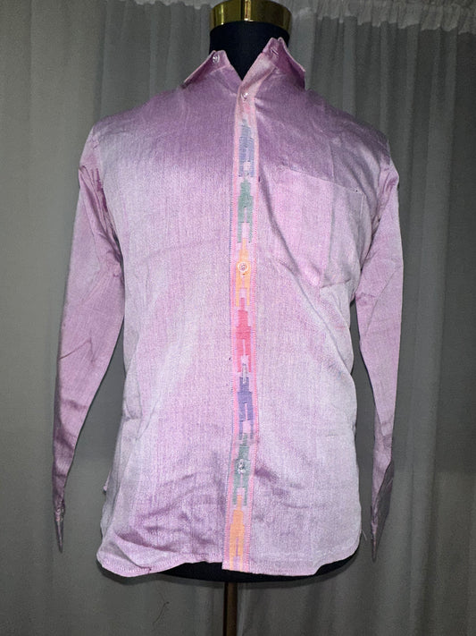 Soft Lavender Handwoven Dhaka Shirt