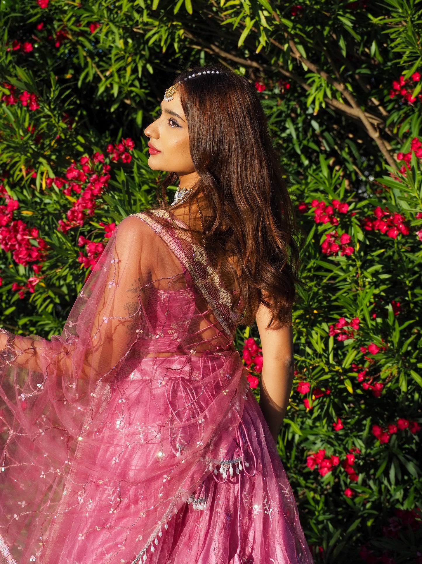 Rose Pink Lehenga Set