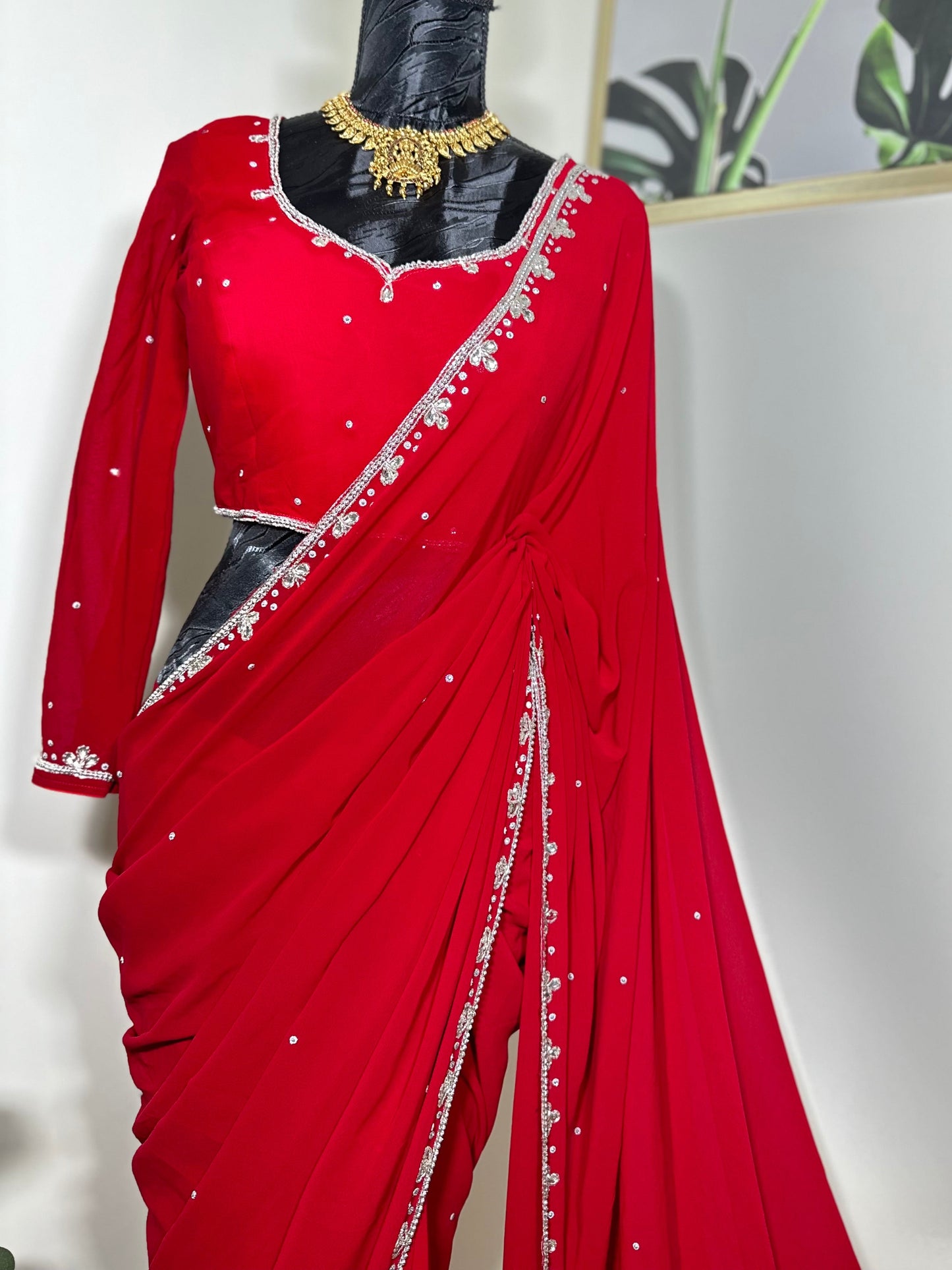 Handworked Saree and Blouse Set