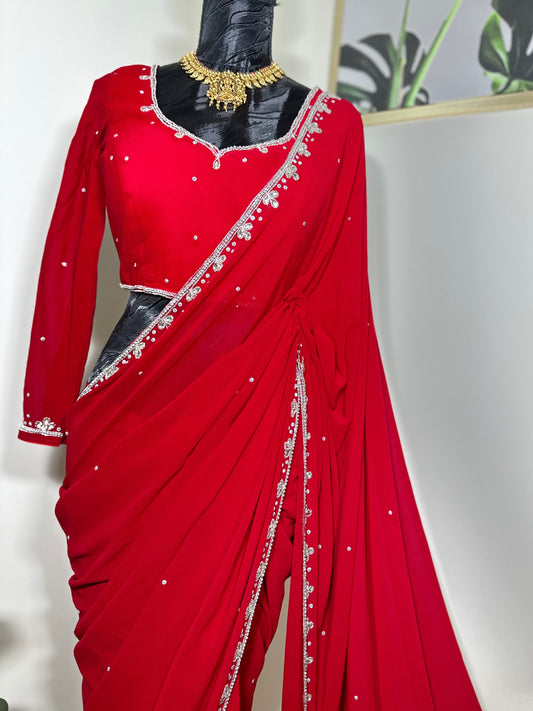 Handworked Saree and Blouse Set