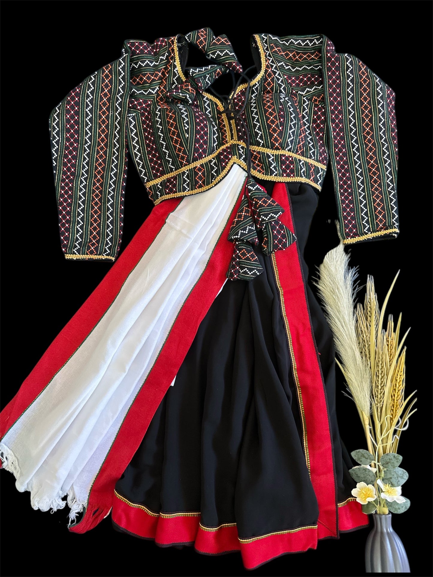 Exquisite Newari Saree and Blouse Set