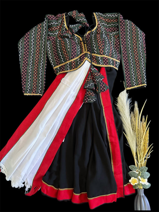 Exquisite Newari Saree and Blouse Set