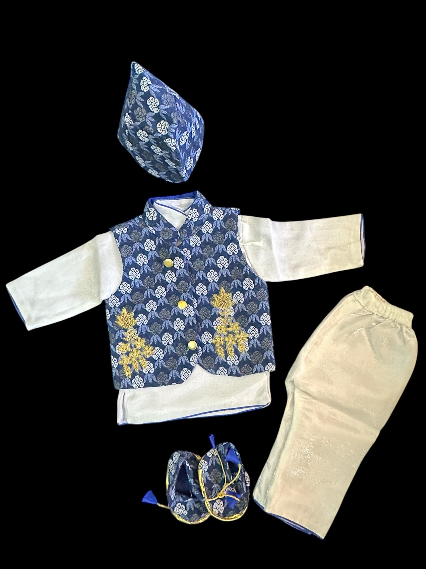 Laligura print Nepali dress