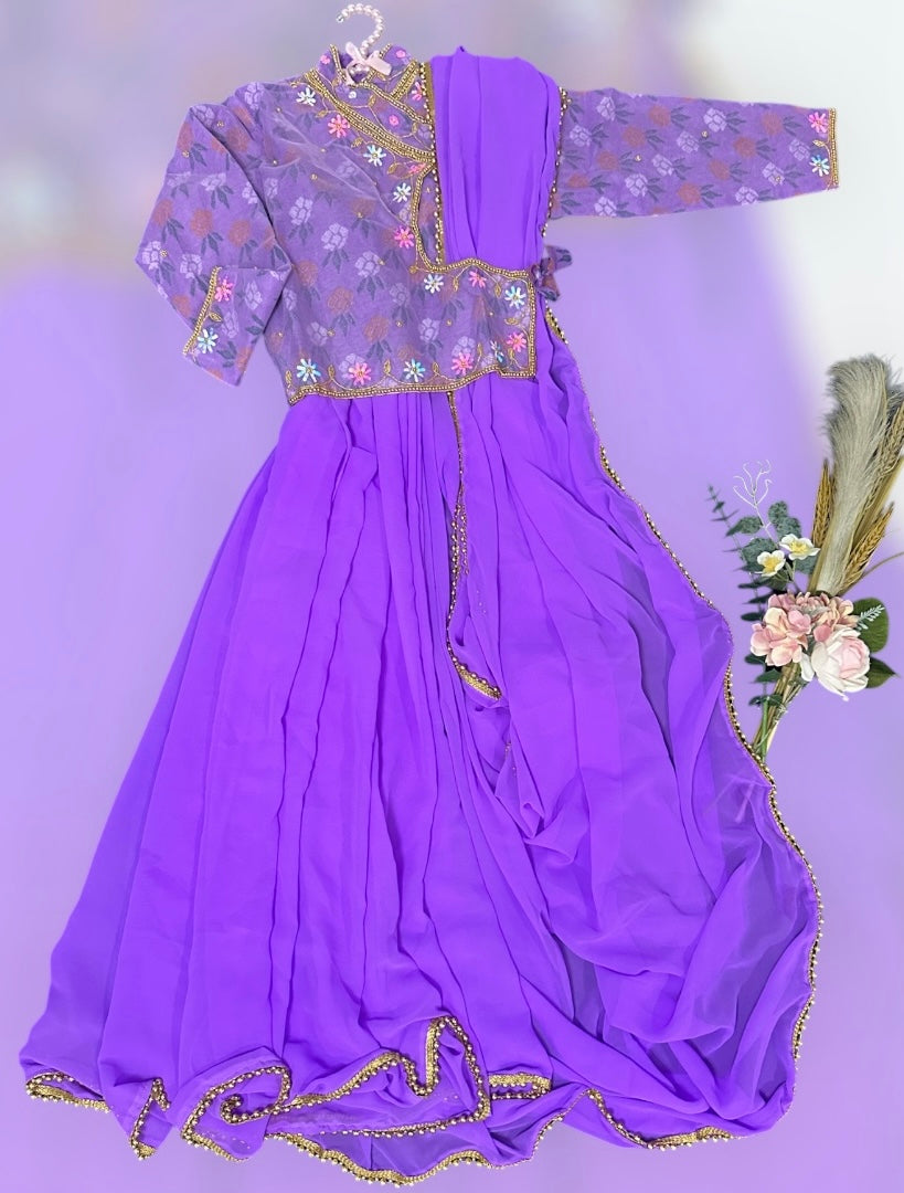 Dhaka Blouse and Saree Set