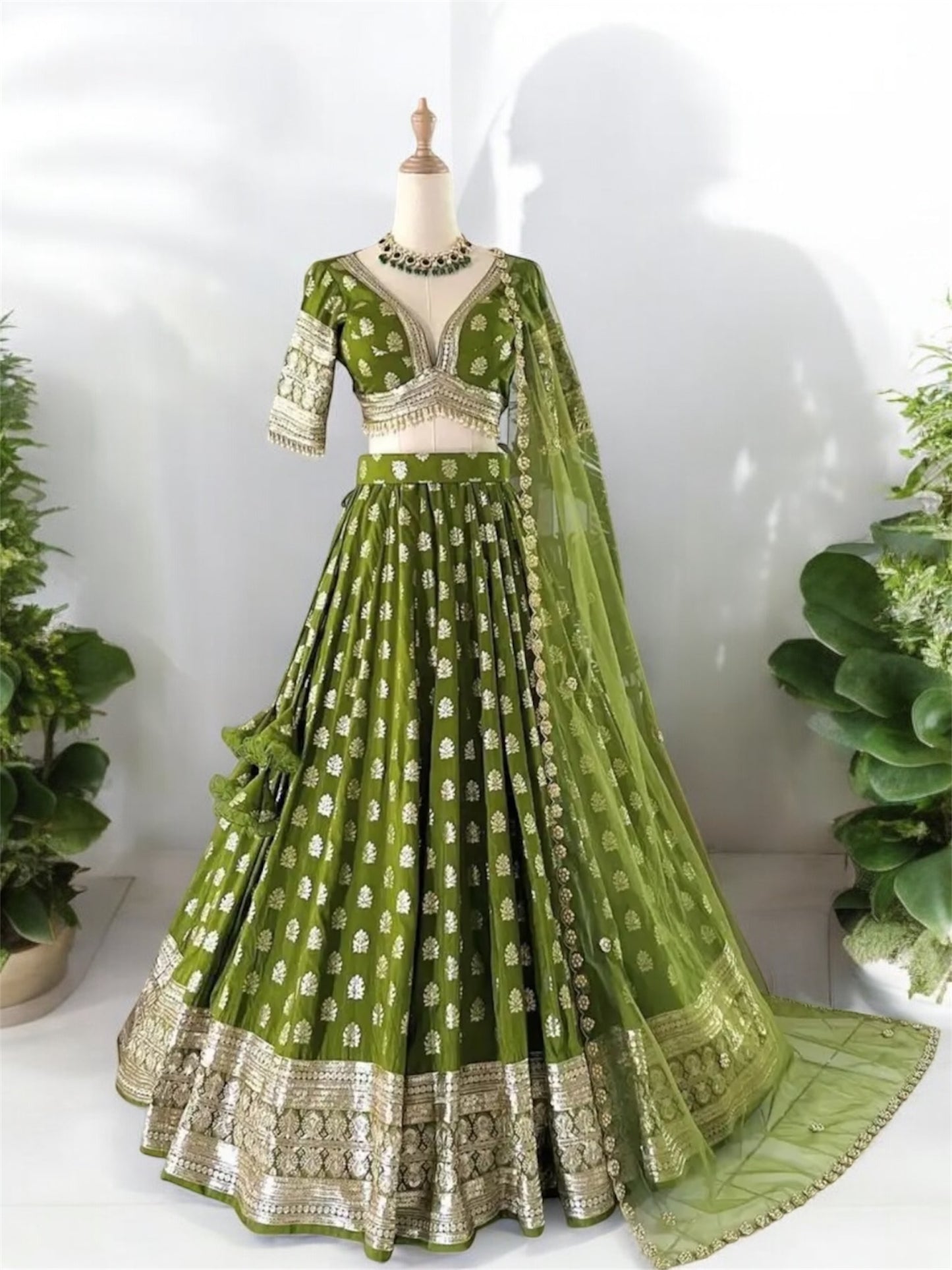 Heavy Faux Georgette Lehenga Set