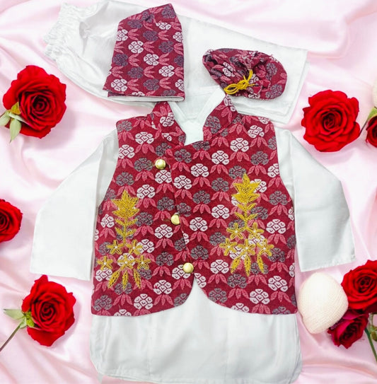 Dhaka Pasni Dress for Baby Boy