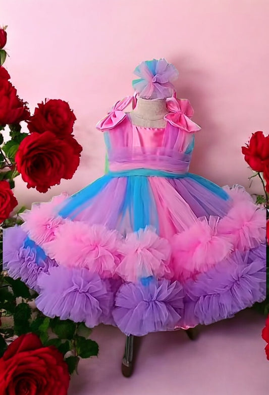 Girl Dress Unicorn colorful