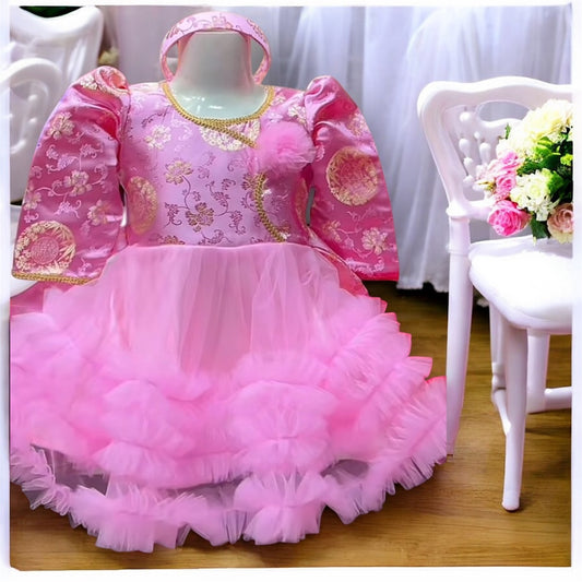 Tamang Baby Pink Cultural Dress